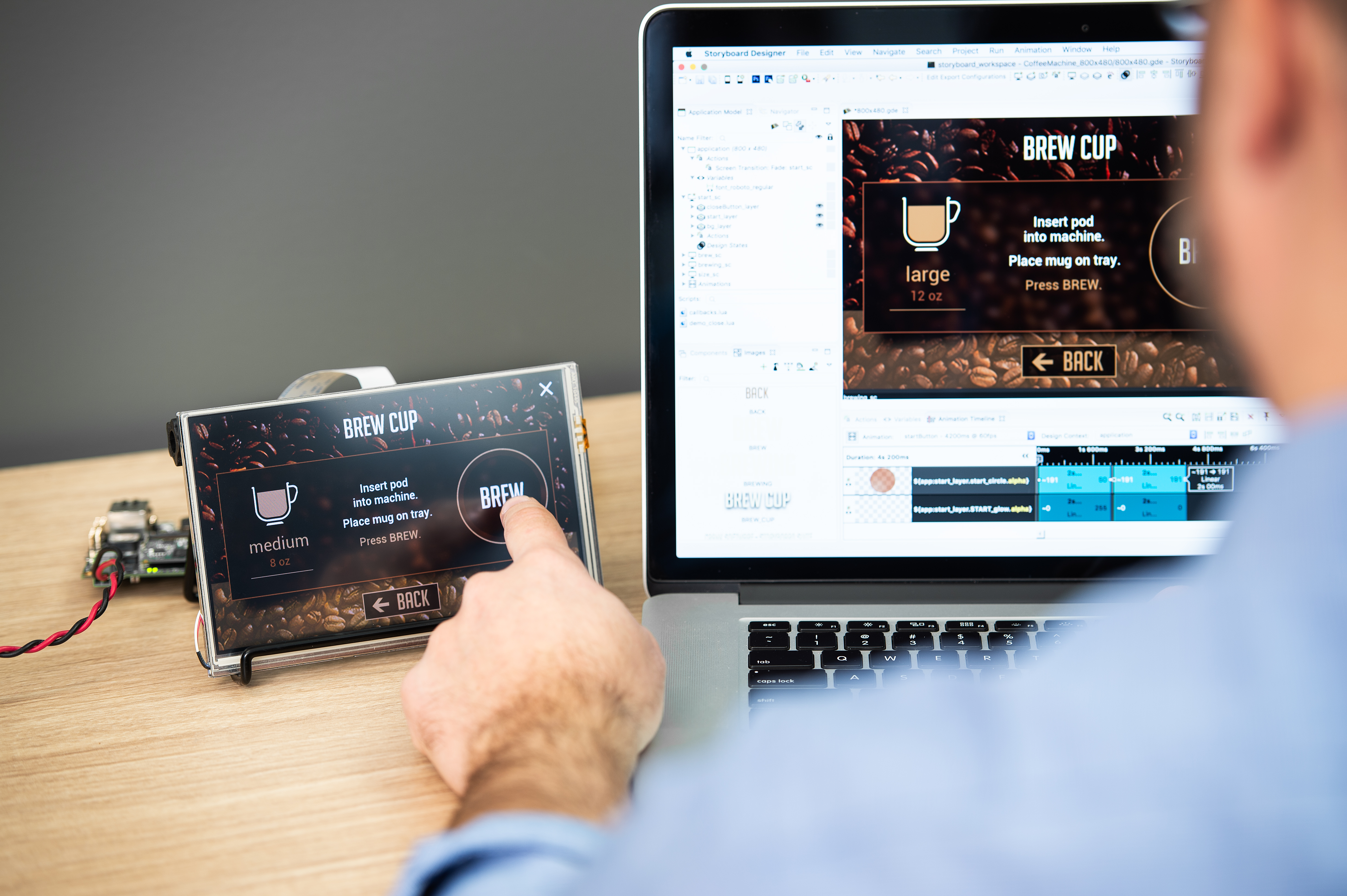 Coffee Machine UI Design & Development Crank AMETEK